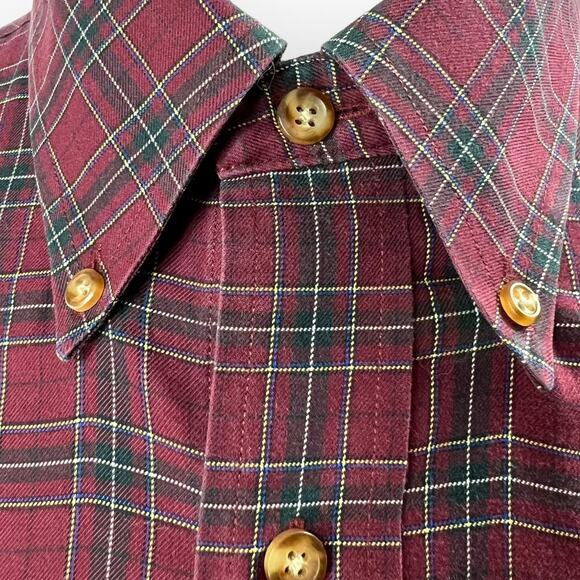 Brooks Brothers Tartan Plaid Button Down Long Sleeve Classic Cotton Shirt XL - Picture 5 of 11